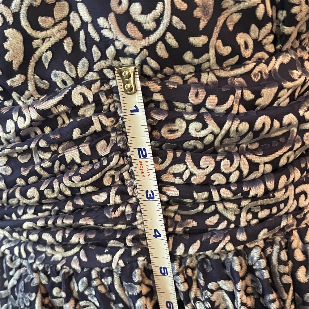 JEN ROSSI COLLECTION SUNSET STRIP LAPIS MINI DRESS Sz L - Picture 11 of 14
